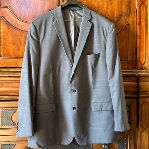 Men's Polo Ralph Lauren sport coat/ suit jacket charcoal gray size 54L